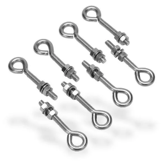 Eyebolt 130mm Long 8pk Galv