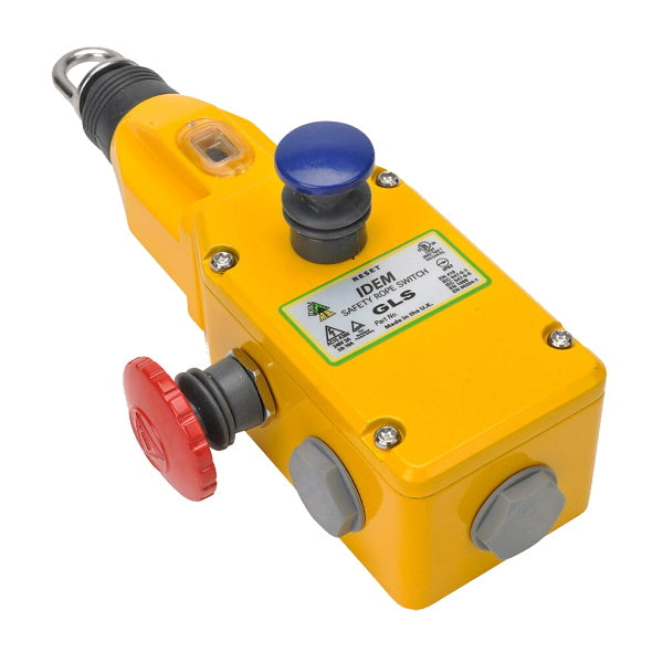 IDEM Safety Switches GLS 3NC 1NO M20 E-Stop & LED 24V ID-142074A